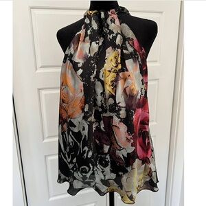Spense Multicolor Floral Sleeveless Blouse